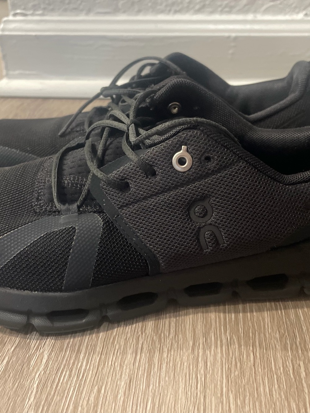 On Running Men's Black Mesh Athletic Sneakers